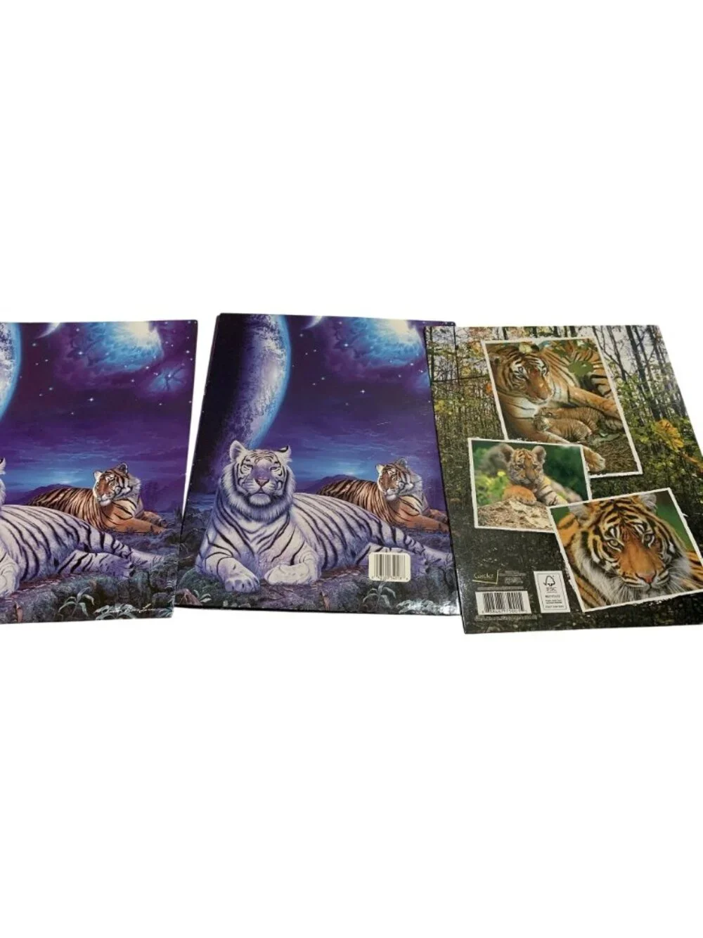 Vintage 2 Mead Christian Riese Lassen Tiger Theme Pocket Folders and 1 Class Act